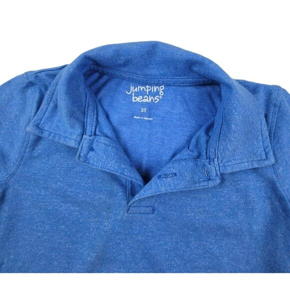 Jumping Beans Blue Polo Shirt Size 3T Toddler Cotton/Poly   JH993 - Picture 2 of 4
